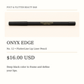 Pout & Flutter FlutterLine Lip Liner Pencil — Onyx Edge, No. 12