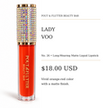 Pout & Flutter Beauty Bar — Lady Voo | No. 26 Long-Wearing Matte Liquid Lipstick