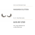 Whisper Flutter — No. 21 Real Mink Lashes