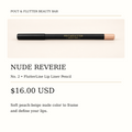 Pout & Flutter FlutterLine Lip Liner Pencil — Nude Reverie, No. 2