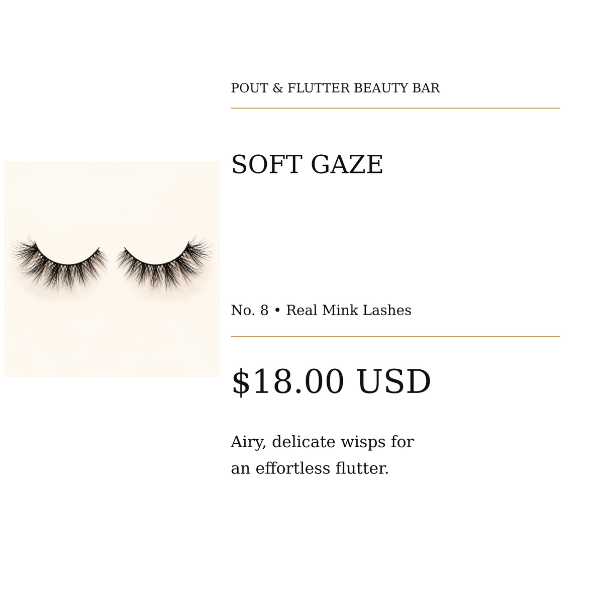 Soft Gaze — No. 8 Real Mink Lashes